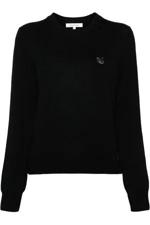 Maison Kitsuné Pull en cachemire à patch logo