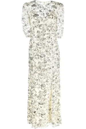 Self-Portrait Robe longue brodée de sequins