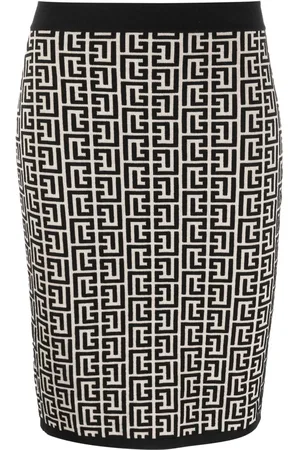Balmain Minijupe à motif monogrammé