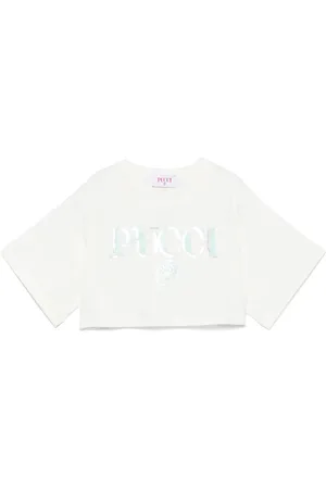 PUCCI Junior T-shirt à logo imprimé