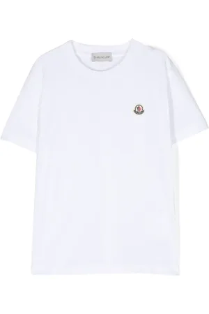Moncler T-shirt en coton à patch logo