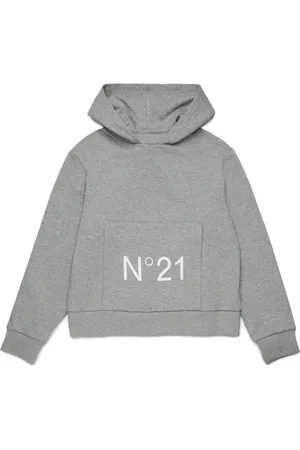 Nº21 Hoodie en coton à logo imprimé