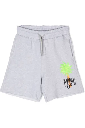 Msgm Short en coton à logo imprimé