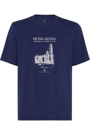 Brunello Cucinelli T-shirt Hong Kong à imprimé graphique