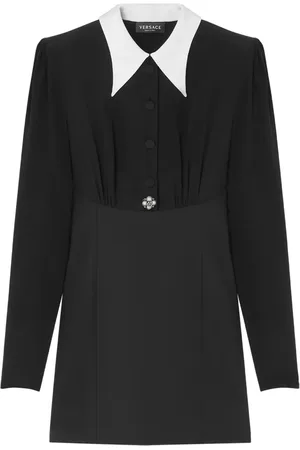 VERSACE Robe courte à détails de perles