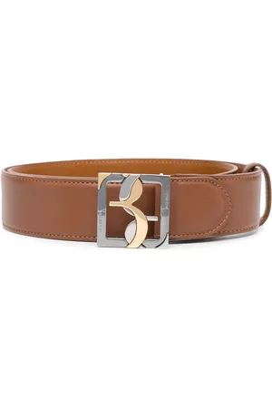 BILLIONAIRE Ceinture en cuir à boucle logo