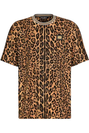 Dolce & Gabbana T-shirt en coton à imprimé léopard