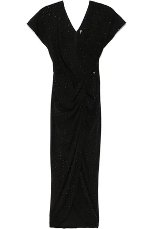 NISSA Robe mi-longue à ornements en cristal