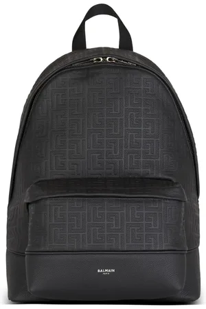 Balmain Sac à dos en cuir grainé