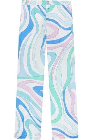 Puccini Pantalon à imprimé Marmo