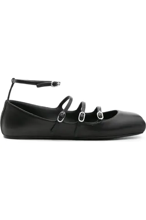 Alexander McQueen Ballerines en cuir à boucle