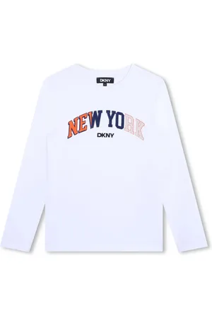 DKNY T-shirt en coton biologique à logo imprimé