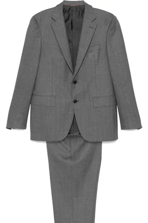 CANALI Costume à motif de chevrons