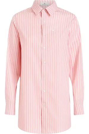 Etro Chemise rayée à logo brodé