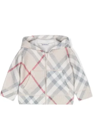 Burberry Hoodie zippé à carreaux