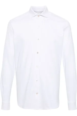 ELEVENTY Chemise en coton à col pointu