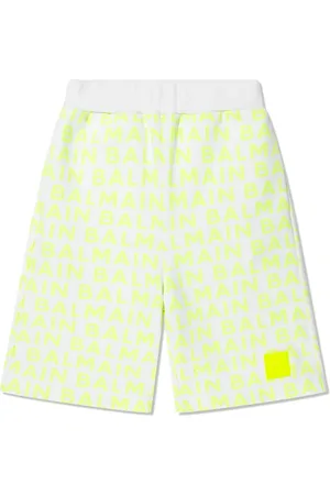Balmain Short en coton à logo imprimé