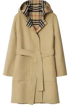 Burberry Manteau en laine à motif Vintage Check