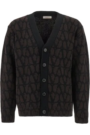 VALENTINO GARAVANI Cardigan Toile Iconographe en laine