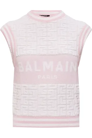Balmain Débardeur à logo en intarsia