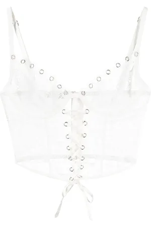 FLEUR DU MAL Bustier lacé à détails d’œillets