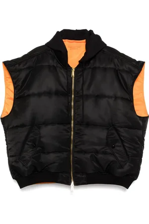 Vetements Veste bomber sans manches à capuche