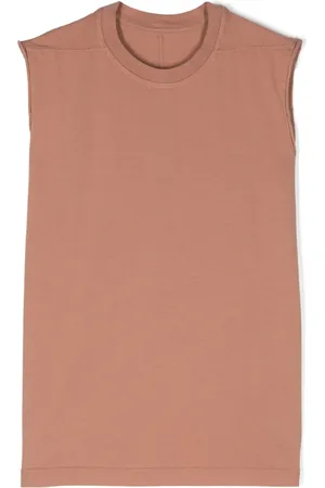Rick Owens T-shirt en coton à design sans manches
