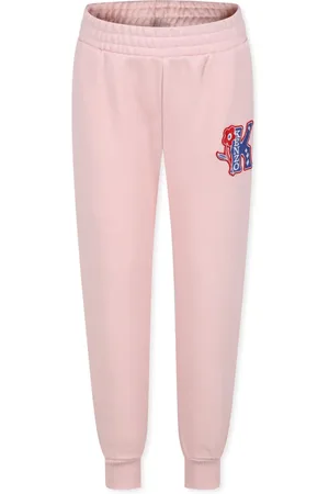 Kenzo Pantalon de jogging en coton à logo brodé