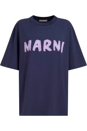 Marni T-shirt en coton à logo imprimé