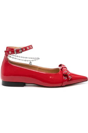 Ganni Ballerines à détail de nœud
