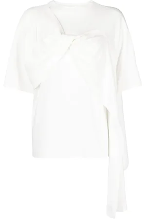 GOEN.J T-shirt en coton à détail torsadé