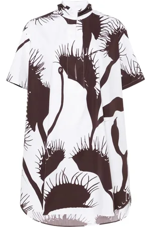 Salvatore Ferragamo Cropped Venus print kaftan