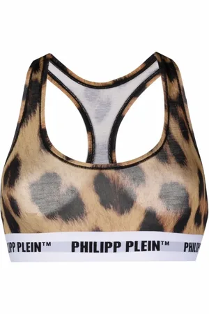 Philipp Plein Soutien-gorge à imprimé léopard