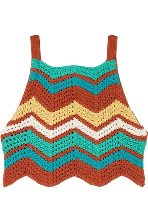 Alanui Haut Kaleidoscopic en maille chevrons