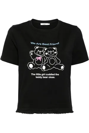 B+AB T-shirt Bear à bords francs