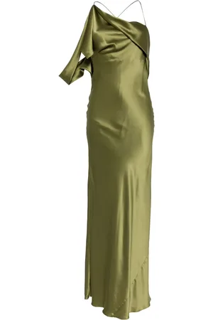 Michelle Mason Robe longue à design asymétrique