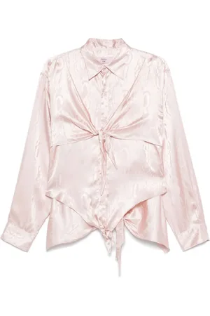 MARTINE ROSE Chemise à détail noué