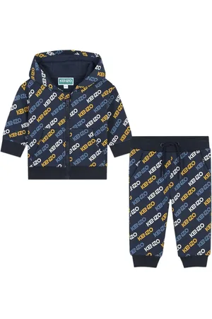 Kenzo Survêtement en coton à logo imprimé