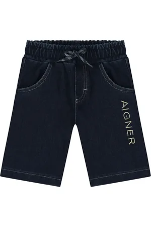 Aigner Short en jean à logo brodé