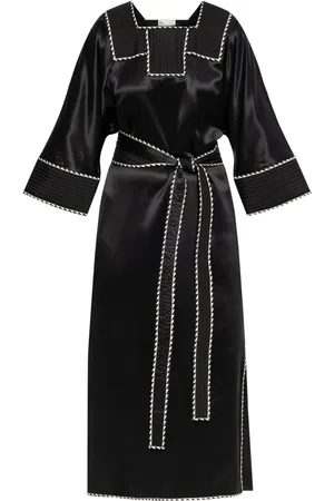 Tory Burch Robe en soie à taille ceinturée