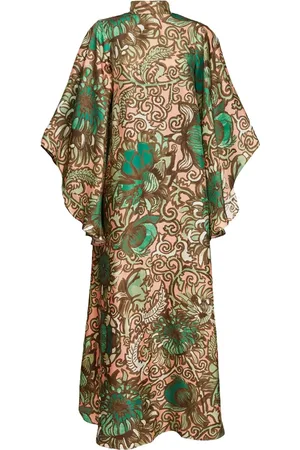 La DoubleJ Robe longue Magnifico à fleurs