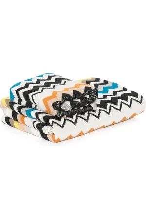 Missoni Lot de deux serviettes à motif zig-zag