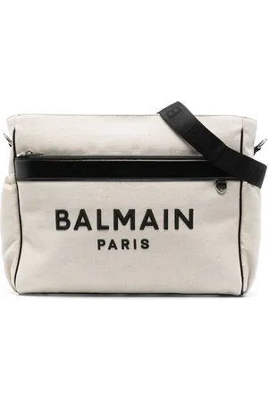 Balmain Sac à langer en toile à logo brodé