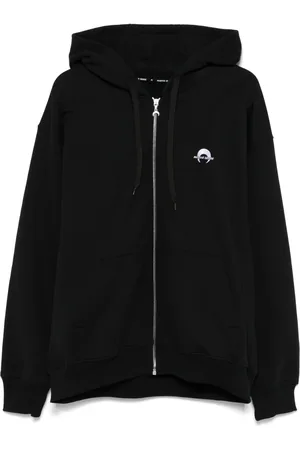 Marine Serre Hoodie zippé à logo