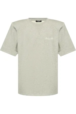 Balmain T-shirt en coton à logo brodé