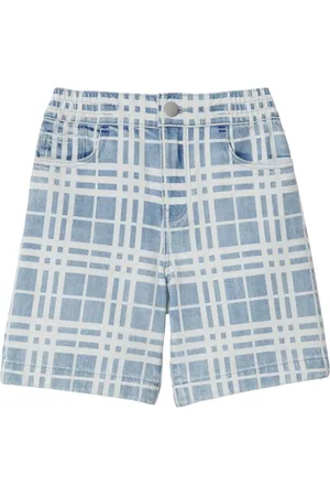 Burberry Short en jean à carreaux