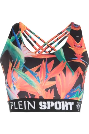 Philipp Plein Brassière de sport à imprimé botanique