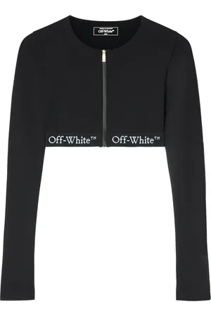 OFF-WHITE Haut crop à bande logo