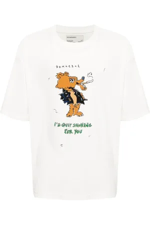 DOMREBEL T-shirt Quit à imprimé graphique