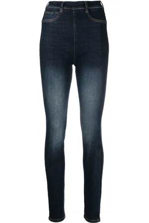 Philipp Plein Legging zippé à taille haute